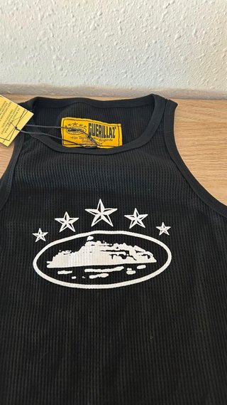 Camiseta de Tirantes Corteiz Negro para niños