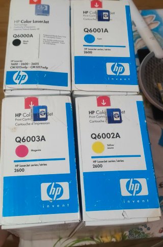 Lote 4 cartuchos HP Color LaserJet Q6000A-Q6003A