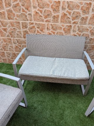 Conjunto de jardín 2 sillones y sofá