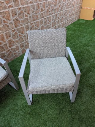 Conjunto de jardín 2 sillones y sofá