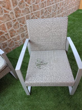 Conjunto de jardín 2 sillones y sofá