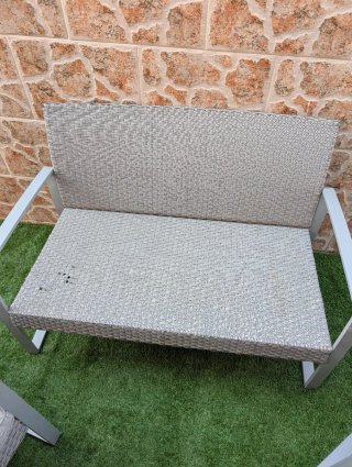 Conjunto de jardín 2 sillones y sofá