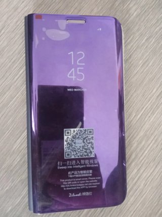 Funda Espejo Móvil Morado Samsung Galaxy S6 Edge+