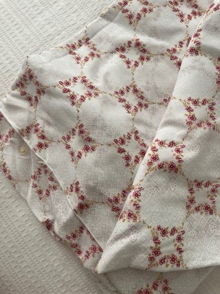 Funda nórdico flores rosa y blanco