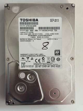 2 Discos Duros Toshiba 2TB SATA 3.5