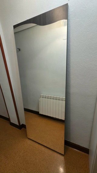 Espejo cuerpo entero madera y cristal