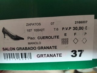 Zapatos Robert Vasquez Talla 37