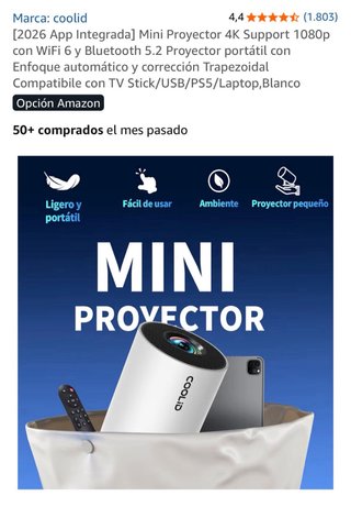 Proyector de vídeo multicolor y blanco