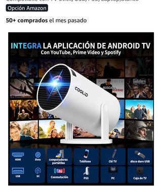 Proyector de vídeo multicolor y blanco
