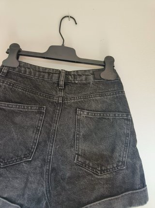 Pantalón corto vaquero Mango negro Talla S