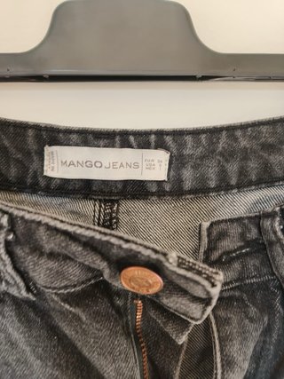 Pantalón corto vaquero Mango negro Talla S
