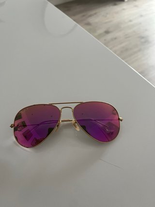 Ray-Ban Aviator Flash Rosas Espejo Dorado