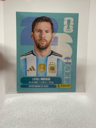 Cromo Messi Panini Mundial