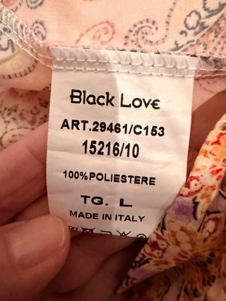 Pantalón seda pata ancha Black Love 40-42