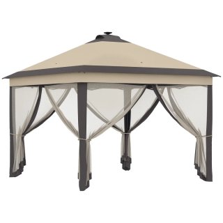 Carpa Plegable 3,3x3,3m con Luces LED