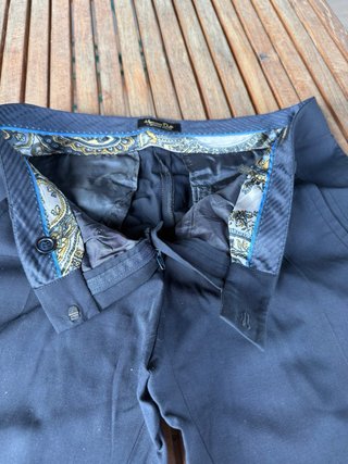 Pantalón de vestir Massimo Dutti azul