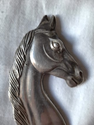 Abridor Botellas Metal Antiguo Caballo 13cm