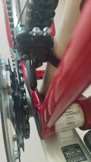 Bicicleta MTB Rockrider 24" Roja y Beige