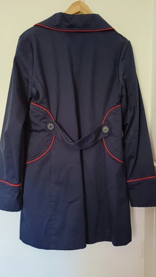 Abrigo gabardina H&M azul