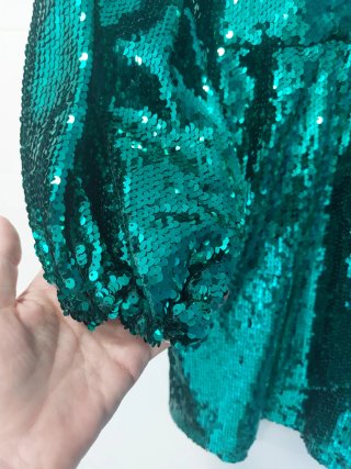 Vestido lentejuelas verde Gaëlle Paris Talla 36/38