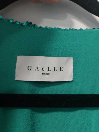 Vestido lentejuelas verde Gaëlle Paris Talla 36/38