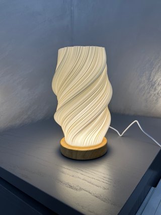 Lampada Design Minimal Spirale Bianca