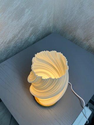 Lampada Design Minimal Spirale Bianca