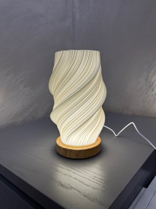 Lampada Design Minimal Spirale Bianca