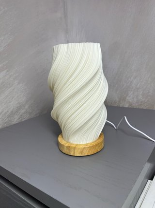Lampada Design Minimal Spirale Bianca