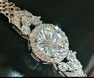 Braccialetto moissanite argento