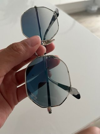 Gafas Ray-Ban Hexagonal Espejado Azul/Plata