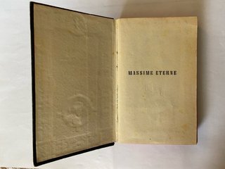 Libro religioso vintage Massime Eterne – 1941