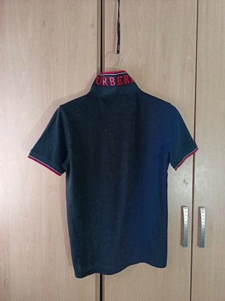 Polo Burberry Talla M Hombre Negro