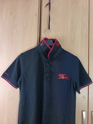 Polo Burberry Talla M Hombre Negro