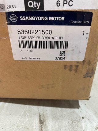 Piloto trasero derecho SsangYong Rodius