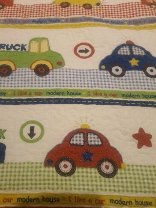 Colcha/Manta 2 caras Infantil y azul cama 1.05