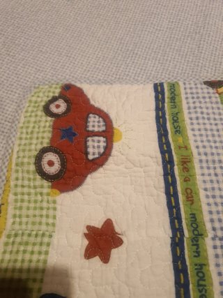 Colcha/Manta 2 caras Infantil y azul cama 1.05