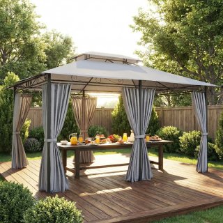 Cenador Jardín 3x4m Pabellón Gazebo