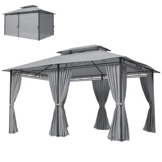 Cenador Jardín 3x4m Pabellón Gazebo