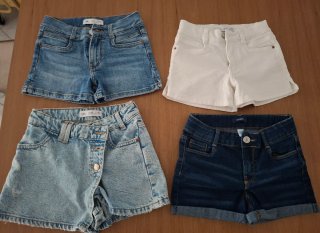 Lote Ropa Niña 6-7 Años. 2 Camisetas, 5 Pantalones