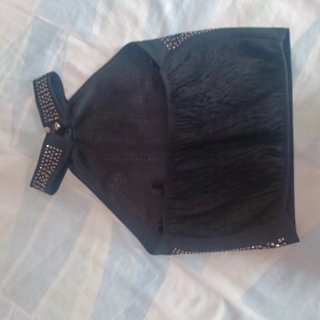 Top Negro Tachuelas Talla Única