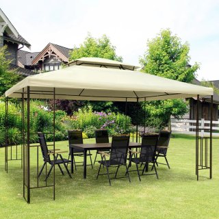 Cenador Jardín 4x3m Doble Techo