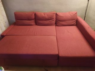 Sofá Cheslong Fucsia Ikea