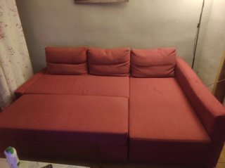 Sofá Cheslong Fucsia Ikea