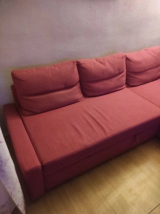 Sofá Cheslong Fucsia Ikea