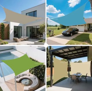 Toldo Sombra Naranja Impermeable