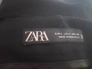 Falda pantalón Zara negra con cinturón