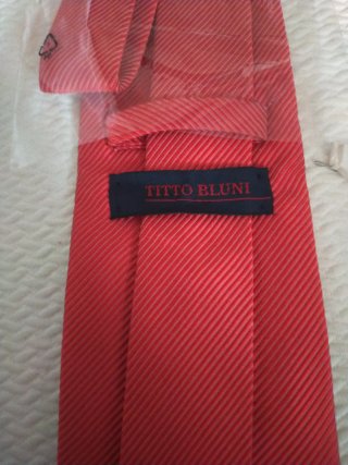 Corbata de seda roja