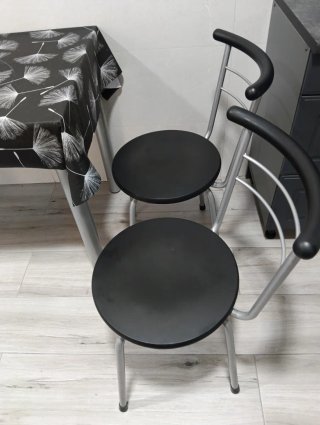 Mesa extensible de cocina con 2 sillas