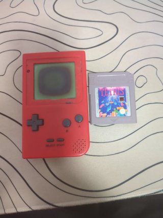 Game Boy Pocket Rossa + Tetris Originale Nintendo